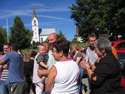 2006-07-16 Partnerkapelle St. Magdalena ist zu Besuch 05 Sonntag Abreise 14